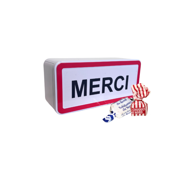 Boite métal merci